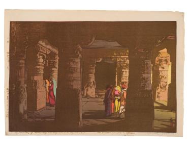 Cave temple in Ellora No. 3 from "India and Southeast Asia Series"