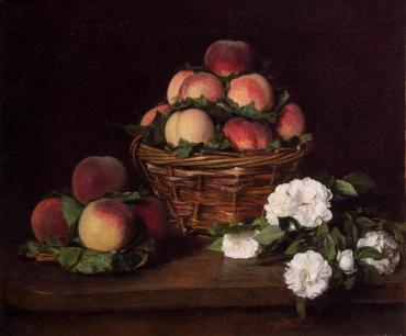 Still Life with Flowers and Peaches