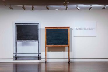 One and Three Blackboards