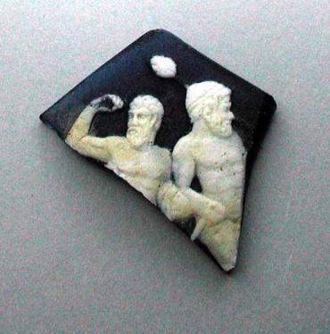 Fragment of Cameo Glass, Probably a Bowl