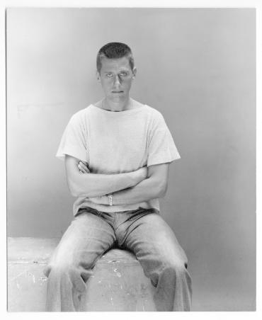Untitled (Paul Cadmus seated with his arms crossed), from a collection of 33 photographs of members of Lincoln Kirstein's circle