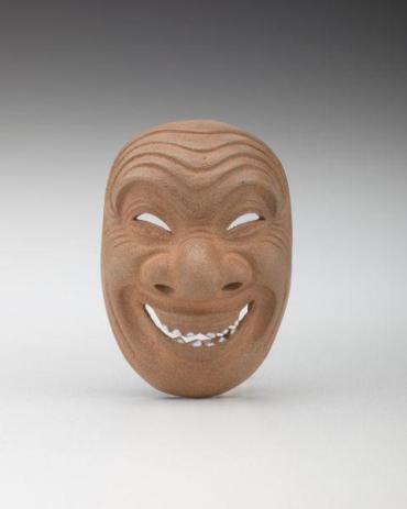 Netsuke: Mask Ninomai-emimen