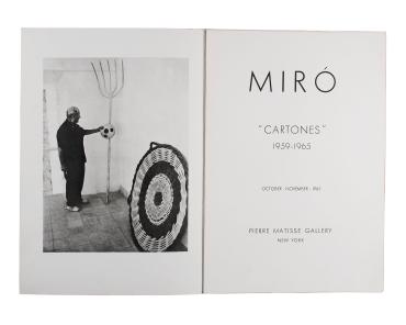 Miró: "Cartones" 1959--1965