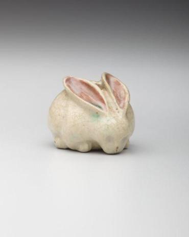 Netsuke: Hare with large ears