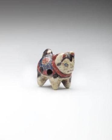 Netsuke: Toy dog (inuhariko)