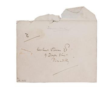 Autographed letter to Herbert Vivian