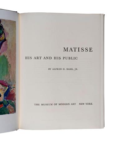 Matisse: His Art and His Public