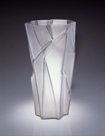 Vase in Ruba Rombic pattern with "French Crystal" finish