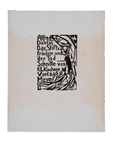 Title page from The Canoness and Death (Das Stiftsfräulein und der Tod)