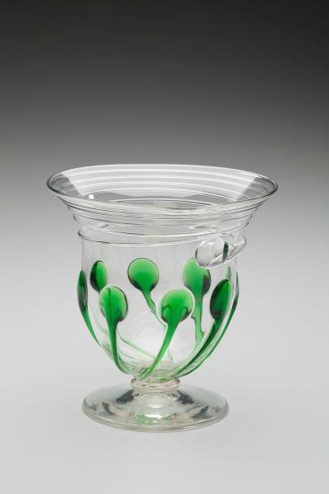 Vase (with green and clear trails)