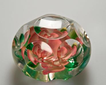 Paperweight with Burmese Rose