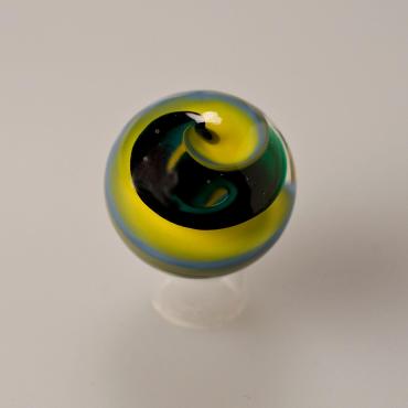 Black/Green/Yellow/Blue Swirl