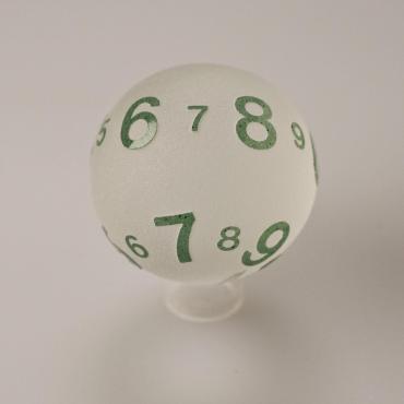 Green Cameo Numerals