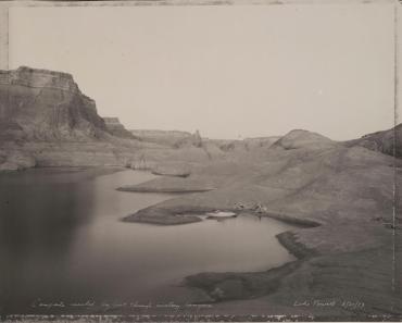 Campsite Reached by Boat through Watery Canyons, Lake Powell