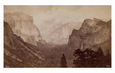 General View of Yosemite Valley During a Storm, California