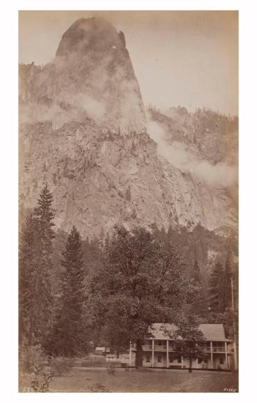 Leidig’s Hotel and Sentinel Rock, Yosemite, California