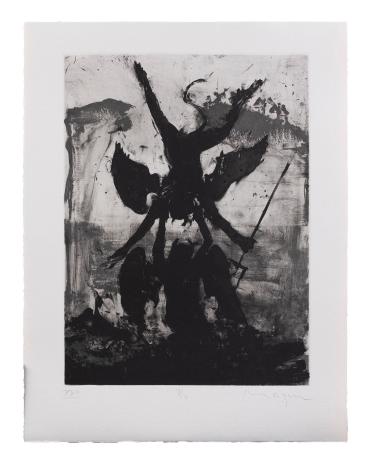 Canto XXII: Entangled Demons (from the book Michael Mazur, Etchings: L'Inferno, Dante)