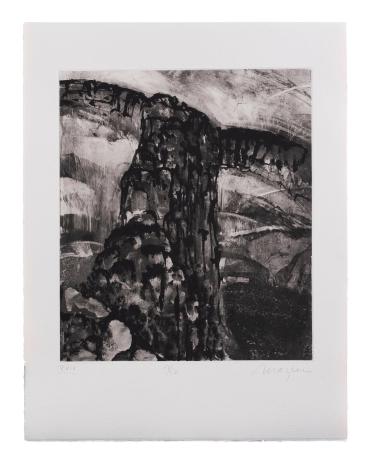 Canto XXIV: The Rampart of Stones (from the book Michael Mazur, Etchings: L'Inferno, Dante)