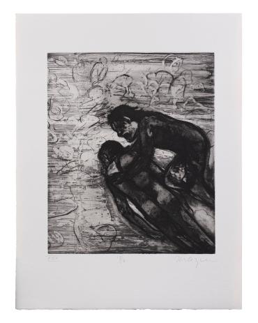 Canto XXX: Gianni Schicchi (from the book Michael Mazur, Etchings: L'Inferno, Dante)