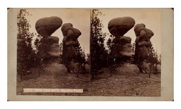 325 MAN AND WIFE, Manitou Park. | WEITFLE’S | Stereoscopic Views of Colorado Scenery...