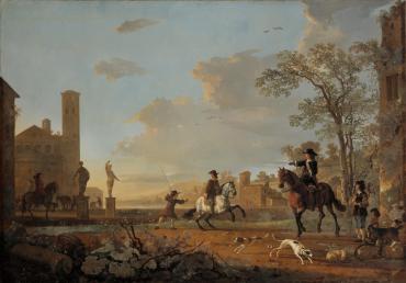 Landscape with Horse Trainers