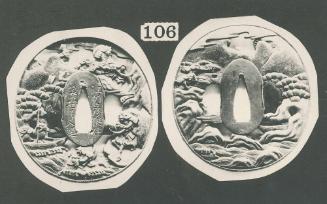Sword Guard (Tsuba) of a Long Sword (katana):  The Battle of Genpei, Japanese Civil War