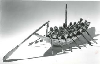 Model Fast Boat with Fourteen Rowers