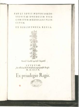 Novocomensis Vitae Duodecium....