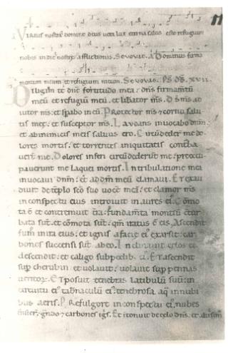 Psalter with Neumes- Psalm XVIII