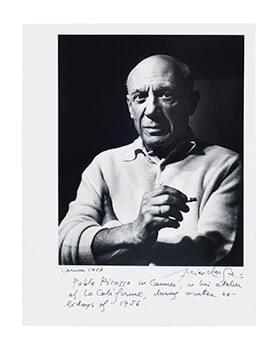 Portrait of Picasso with a Cigarette, Cannes  (Portrait de Picasso à la cigarette, Cannes)