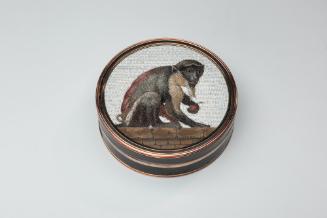 Micromosaic Box with Monkey