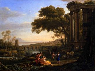 Landscape with Nymph and Satyr Dancing