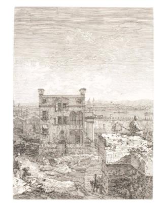 Vedute, Altre Prese da i Luoghi, Altre Ideate, House with the Peristyle (DeV.13, B.14 II/II)