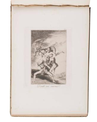 Donde vá mamà?, from Los Caprichos (No. 65)