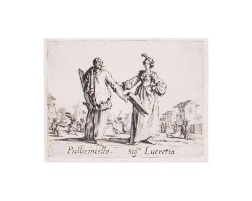 Balli di Sfessania (part of a set of 24 plates)