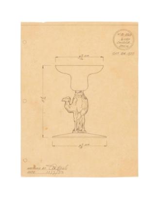 Shape Drawing for Six-inch Candle Stick