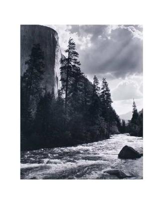 El Capitan, Merced River, Clouds