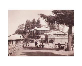 View in a Mountain Resort Town, India