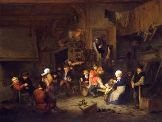 Villagers Merrymaking at an Inn