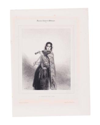 Musiciens Comiques ou Pittoresques, No.4. "La Chanteuse Des Cafes"