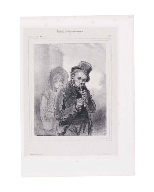 Musiciens Comiques ou Pittoresques, No.8. "Le Flageolet"