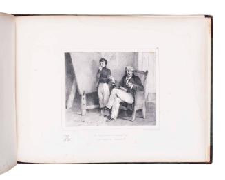 "X"  (no. 23)  "X, Représente L’inconnu (Alg.) César: Napoleon:: Napoleon: X."  from "Alphabet. Moral et Philosophique, à l’usage des petits et des grands enfans"