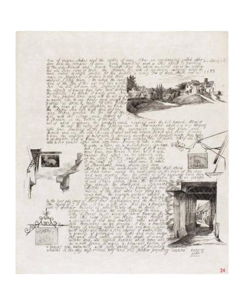 Out for Inns (24 unbound portfolio of pages plus cover in brown paper)