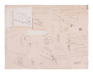 Studies of Details for Etching of Le Petit Pont (LD 24)