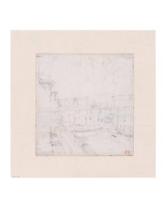 Study for Bain Froid Chevrier (Chevrier’s Cold Baths, called the School Baths) (LD 44)