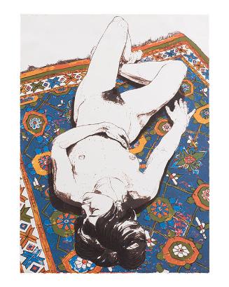 Figure Lying on Rug, from the portfolio "Six Lithographs Drawn from Life"