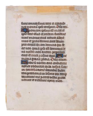 Leaf from the Book of Hours