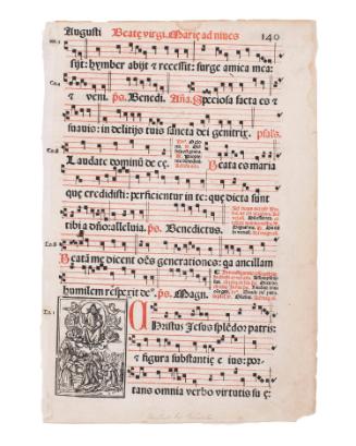 Leaf from an Antiphonary