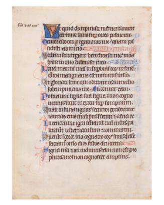 Leaf from a Psalter, No. 10