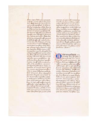 Leaf from a manuscript of the Dialogues of Gregory the Great, No. 41